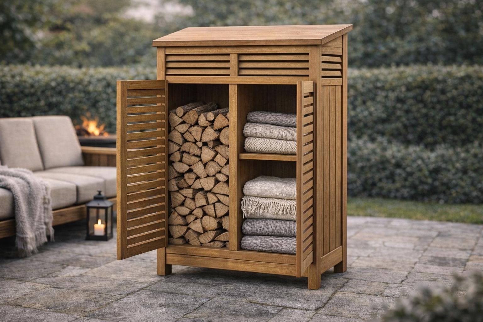 Plans d'armoire de rangement extérieur - Armoire de jardin d'hiver en bois à monter soi-même PDF