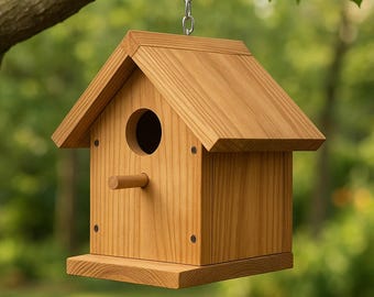 Birdhouse Plan - DIY Wooden Nest Box PDF - Build Your Own Bird House