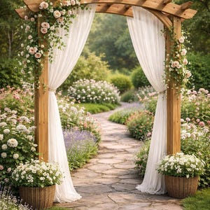 Bogen Gartenbogen aus Holz PDF | DIY Hochzeitsbogen