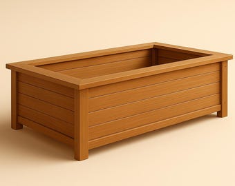 Plano de jardinera elevada de madera