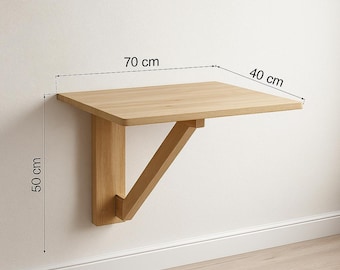 Wall Mounted Foldable Desk Plan | DIY Small Space Table (PDF)