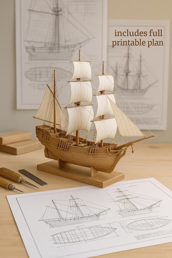 Kit De Voilier En Bois à Monter – Modèle Classique – Maquette Décorative DIY – Cadeau Pour Adultes Et Enfants