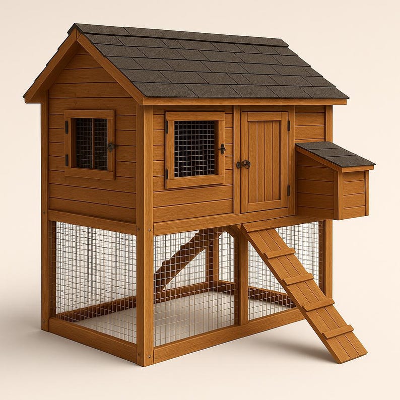 DIY Chicken Coop Plan - Wooden Hen House PDF Blueprint for Backyard - Etsy