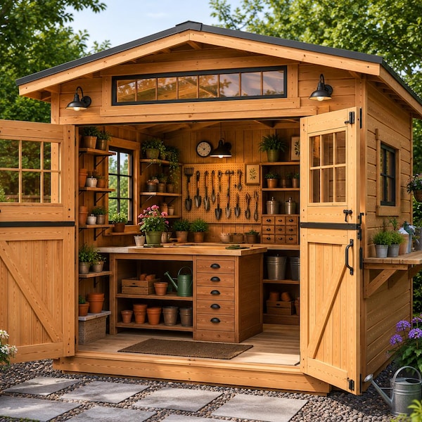 Potting Shed Studio Plans | Garden Blueprint PDF (Digital Download)