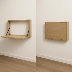 Plan de travail du bois du bureau pliant Murphy, bureau mural peu encombrant (téléchargement numérique PDF)