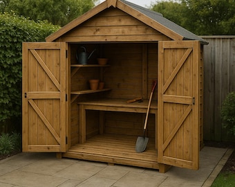 Wooden Tool Storage Cabinet – DIY Workshop Organizer – Garage Woodworking Plan