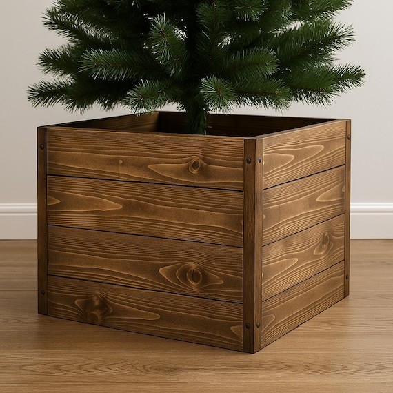 Rustikale Christbaumständer Abdeckung Holzbearbeitungsplan (PDF Download)