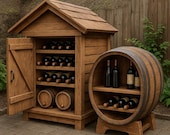 DIY Wine Cellar Shed Plan โ Rustic Outdoor Underground Storage Blueprint โ Printable PDF