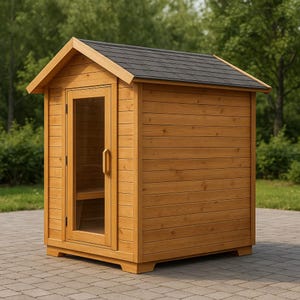 Progetto fai da te per la lavorazione del legno di una sauna in giardino: baita rustica (download PDF)