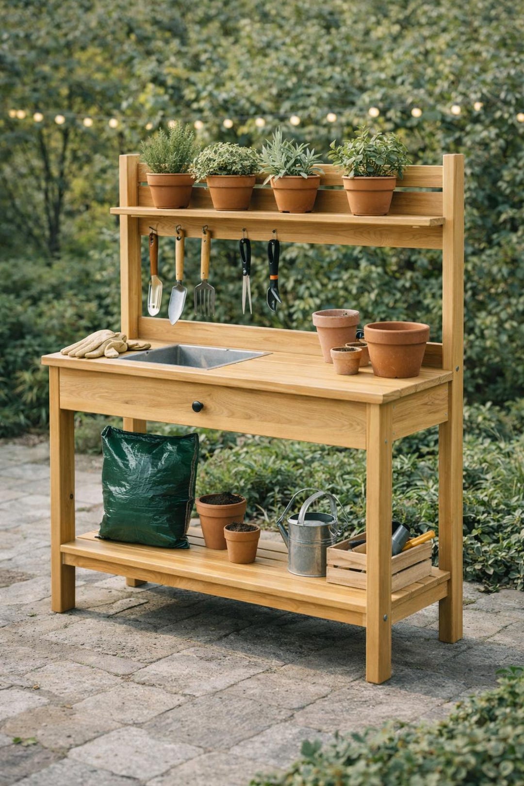 Potting Bench Plans PDF | DIY Garden Potting Table - Etsy UK