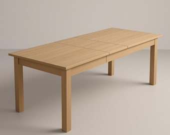 Expandable Dining Table Woodworking Plan, Extendable Table PDF (Digital Download)