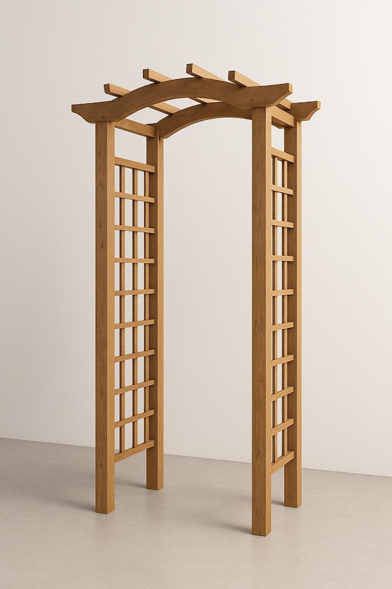 DIY Garden Arbor Plan | Wood Archway With Trellis (digital Download) - Etsy  Norway