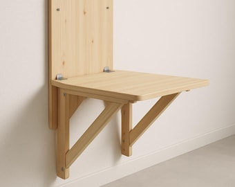 DIY Wall-Mounted Foldable Desk Plan – Space-Saving Table (PDF)