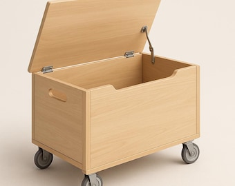 DIY Wooden Toy Chest Plan: Kids Room Storage Box (PDF Download)