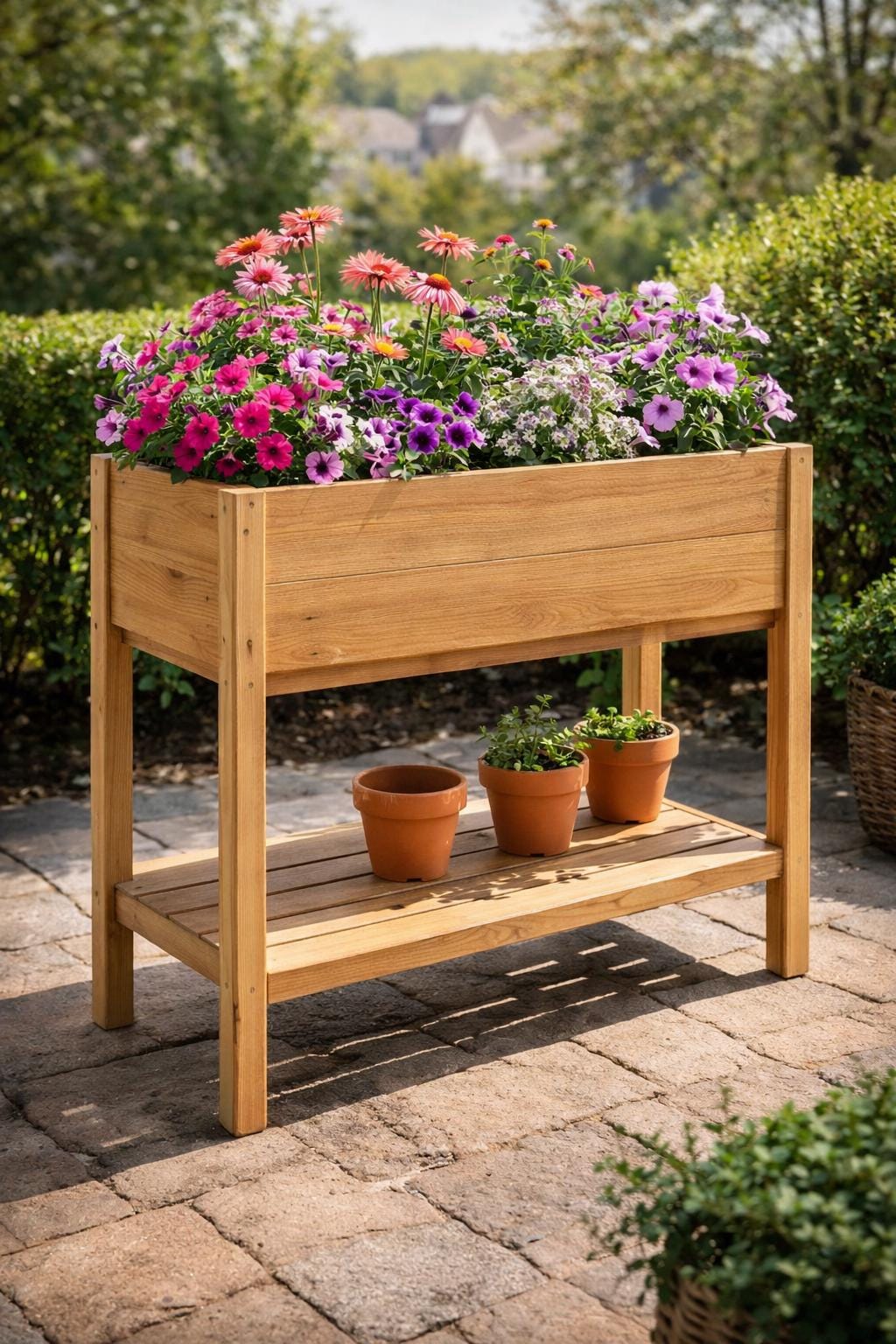 blumenkasten wei rattan Pflanzkbel | Polyrattan | mit Rankgitter | rechteckig