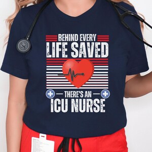 ICU Nurse Tshirt - Healthcare Worker Tee, Medical Professional Gift, Hospital Staff Apparel, Scrubs Graphic Top, Emergency Nurse Shirt