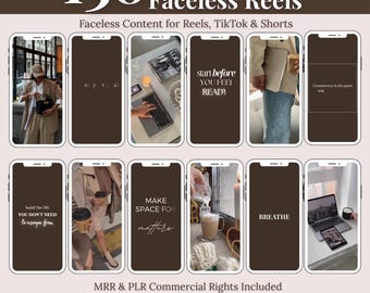 130 vídeos Soft Luxe sin rostro / Paquete de contenido de estilo de vida (PLR MRR)