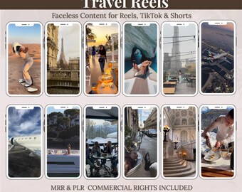 Vídeos de viajes de lujo / Contenido anónimo, PLR MRR (Descarga digital)