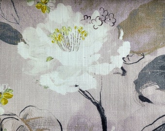 Custom Curtains Valance Roman Shade in Pink Modern Floral Luxury  Pattern Fabric