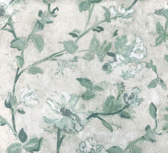 Custom Curtains Valance Roman Shade In Pale Green Antique Etsy