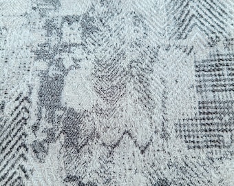 Custom Snakeskin Pattern Curtain Panel: Textured Polyester Drapes