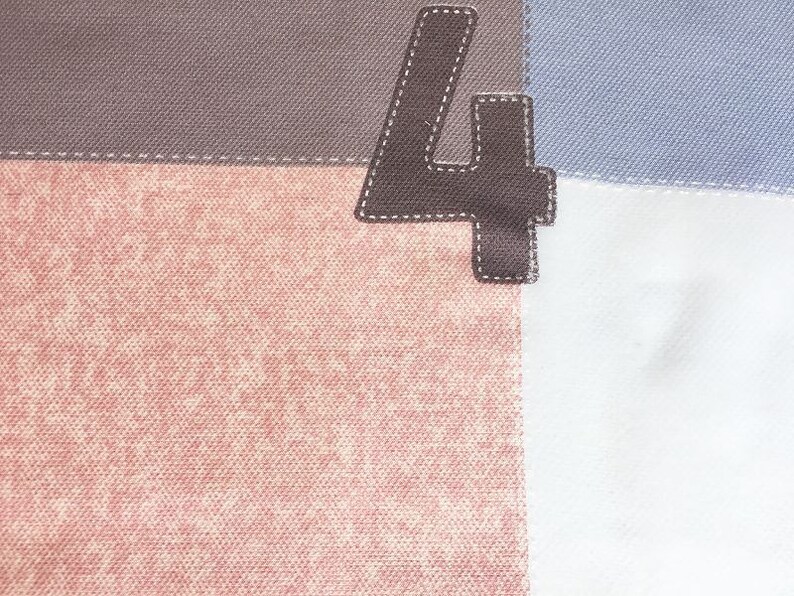 Custom Curtains in Sheer Ivory with Pink Lilac Grape Grey Patchwork Pattern One Panel Custom sizes available