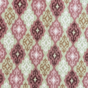 Puede incluir: Un patr&oacute;n sin costuras de formas geom&eacute;tricas repetidas en tonos de rosa, marr&oacute;n y blanco. El patr&oacute;n recuerda a un dise&ntilde;o textil tradicional.