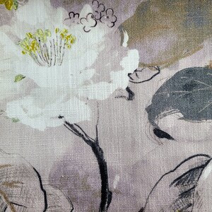 Custom Curtains Valance Roman Shade in Pink Modern Floral Luxury Pattern Fabric Bild 2