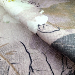 Custom Curtains Valance Roman Shade in Pink Modern Floral Luxury Pattern Fabric Bild 3
