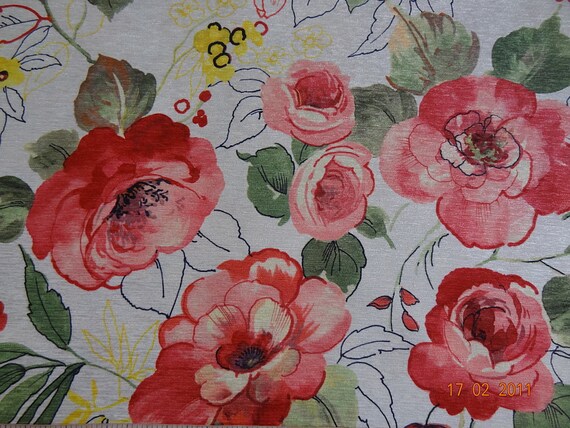 Custom Curtains Valance Roman Shade In Red Orange Yellow Etsy