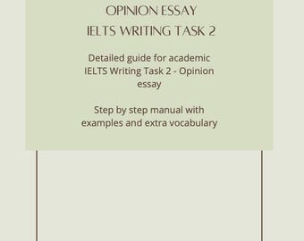 IELTS writing Opinion Essay guide
