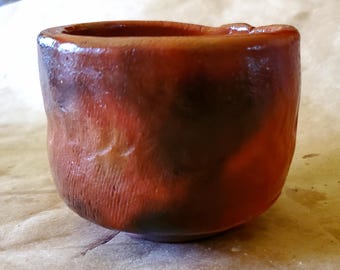 Red Raku Chawan