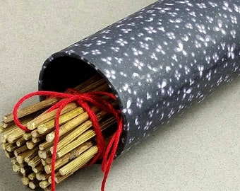 Sleeve or Carrying Case ONLY -for Yarrow Stalks used for I Ching Divination, "Blue Silk" Pattern