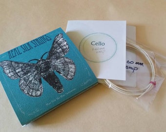 Cuerdas de seda auténtica para violonchelo y viola con calibres personalizados