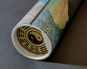 Sleeve or Carrying Case -ONLY- for  Yarrow Stalks for I Ching Divination, "Autumn Leaves" Pattern