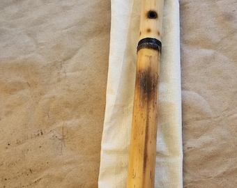 Shakuhachi CON BOLSA en caña Arundo: Pentatónica de Re mayor