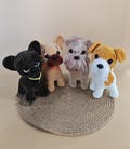 4in1 Cute Dog Breeds Amigurumi French Bulldog (Pug) Yorkie Fox Terrier Chihuahua Crochet Pattern PDF | Digital Download product logo