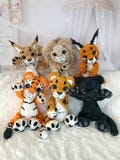 5in1 Little Ones \u2013Wild Cats Crochet Pattern Bundle \u2013 Tiger, White Tiger, Panther, Lion, Leopard, Caracal & Lynx (PDF, US Terms)