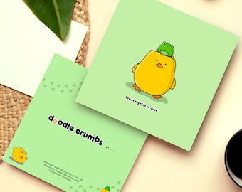 Kawaii Duck Frog Valentines Card | Cards for her, Cards for him | Funny cute Valentine Card For Boyfriend card for Girlfriend