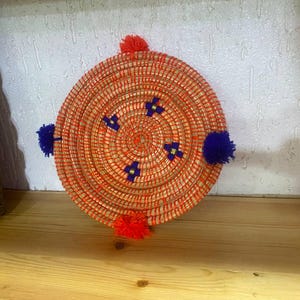 パニエ マロカン ボエーム ヴィンテージ、装飾アン オジエ トレッセ メイン