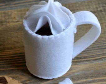 Felt Hot Chocolate Set with Interchangeable Tea