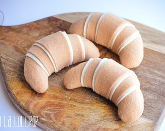 Felt Croissants, choose from set of 3-6