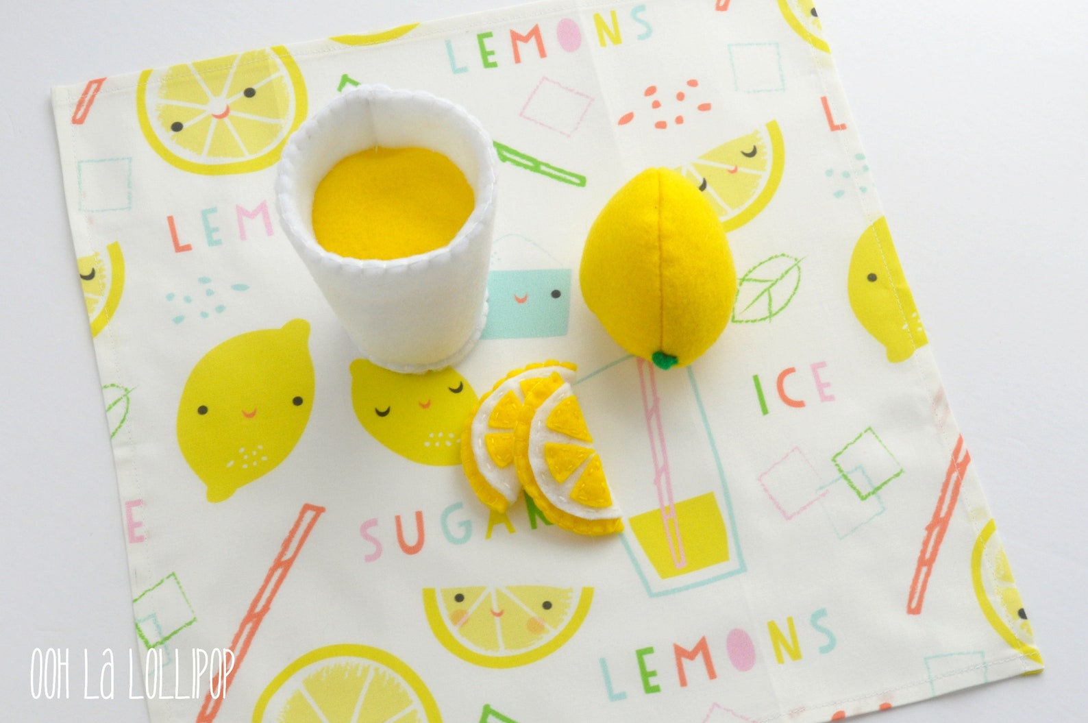 Felt Lemonade Play Set Etsy