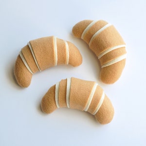 Felt Croissants, choose from set of 3-6 image 2