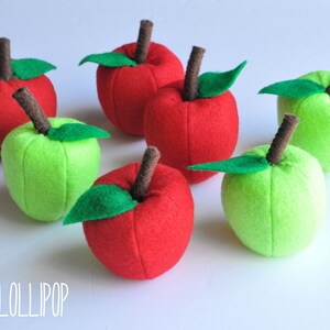 Felt Apples, set of 7 image 5