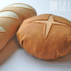 Market Fresh Bakery Bread, felt bread for pretend play or for decoration in the kitchen image 3