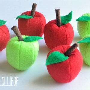 Felt Apples, set of 7 image 3