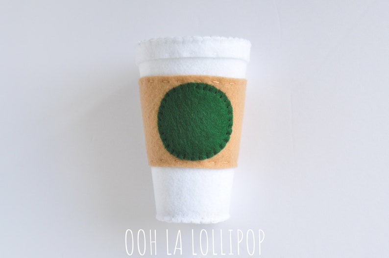 Felt Coffee, great for pretend play image 1