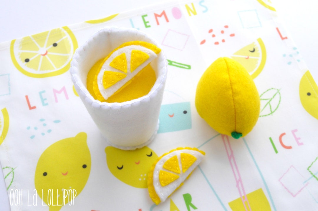 Felt Lemonade Play Set Etsy