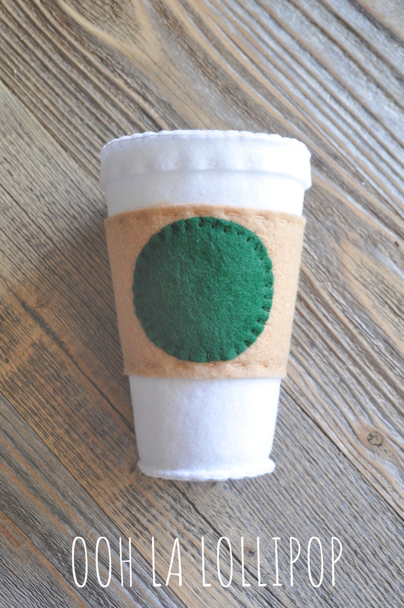 Felt Coffee, great for pretend play image 5